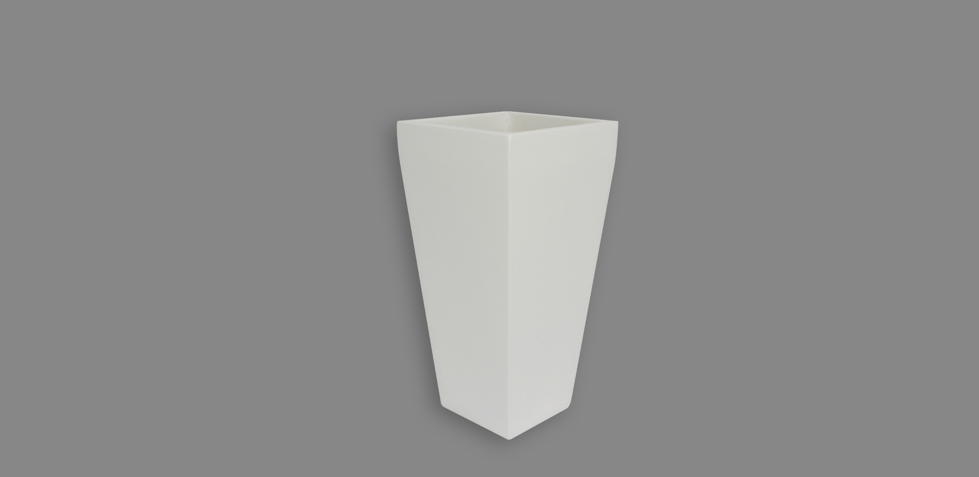 Quadratischer konischer Glasfaser-GFK-Blumentopf 5